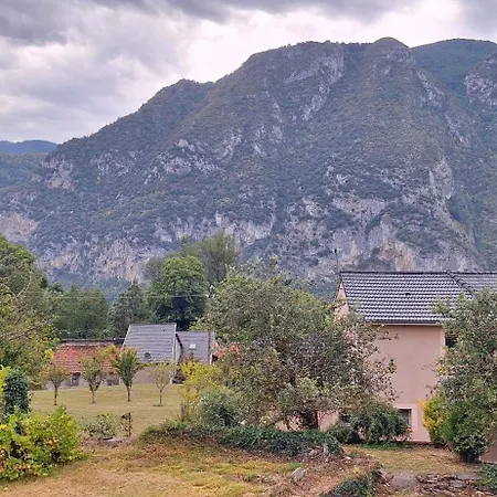 Grande Maison De Montagne Restauree Vue Pyrenees, Pied Randos, Teletravail Feriehus *